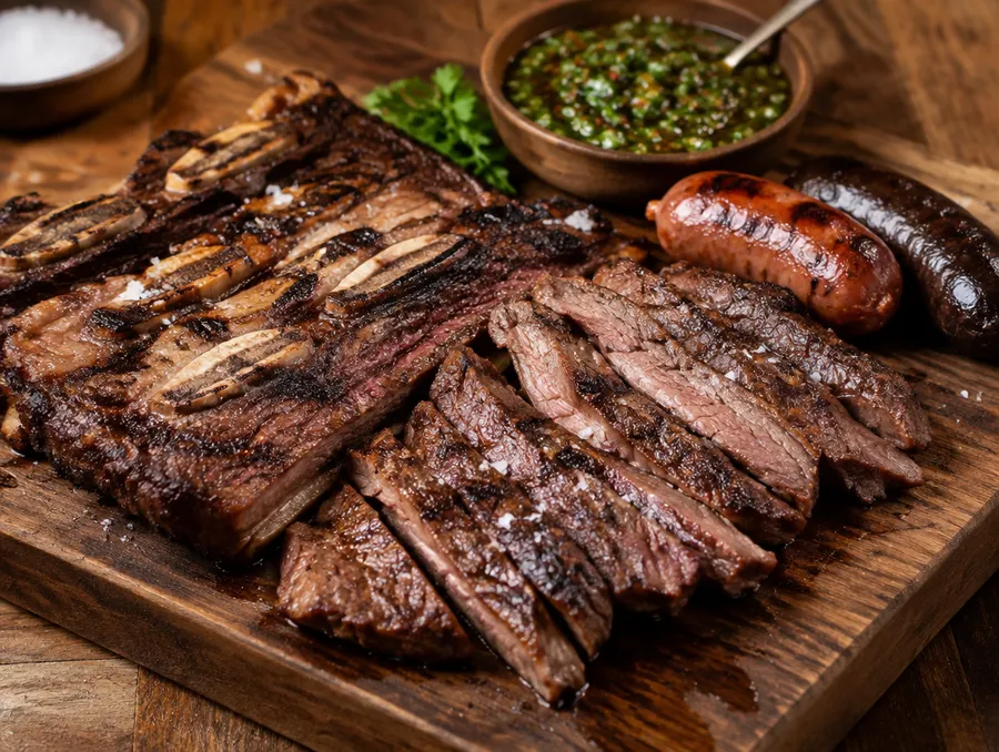 Asado de tira de Rotisería Guste Aquí, Bragado
